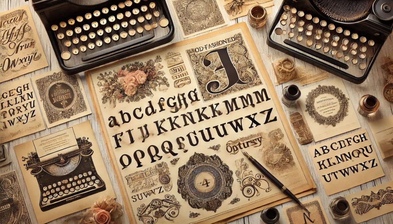 Old Fashioned Type 4 Letters