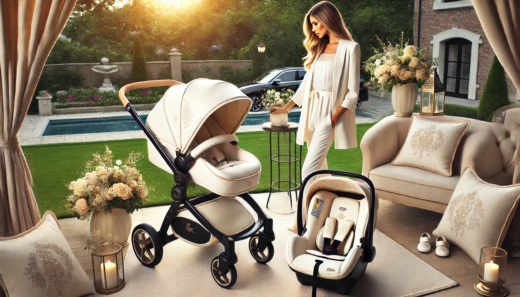 cream travel system